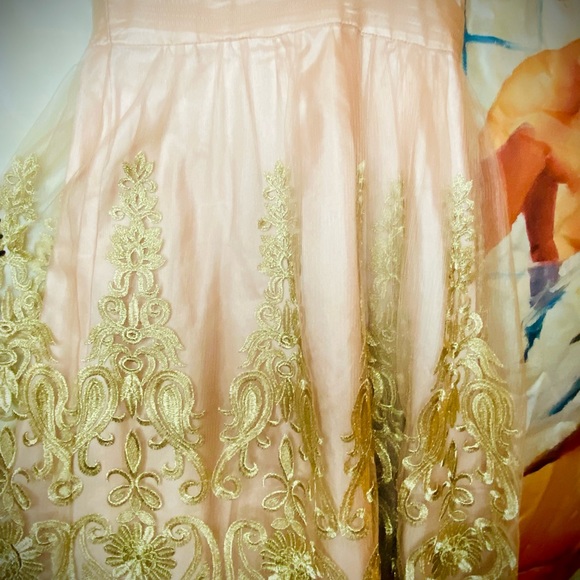 DECODE BRAND TULLE CHIFFON DRESS - Picture 2 of 6